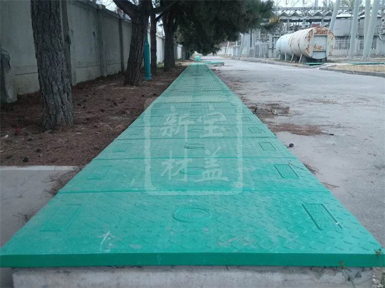 Application of cable trench cover plate